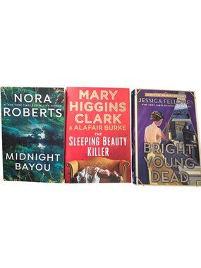 Lot of 3 Bestselling Mystery Thrillers Nora Roberts, Higgins Clark, Fellowes